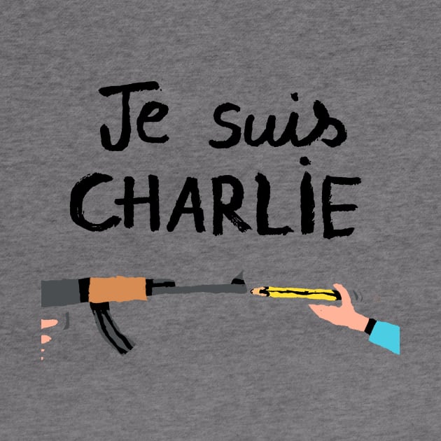 Gun vs Pencil Je Suis Charlie by nurmasruroh